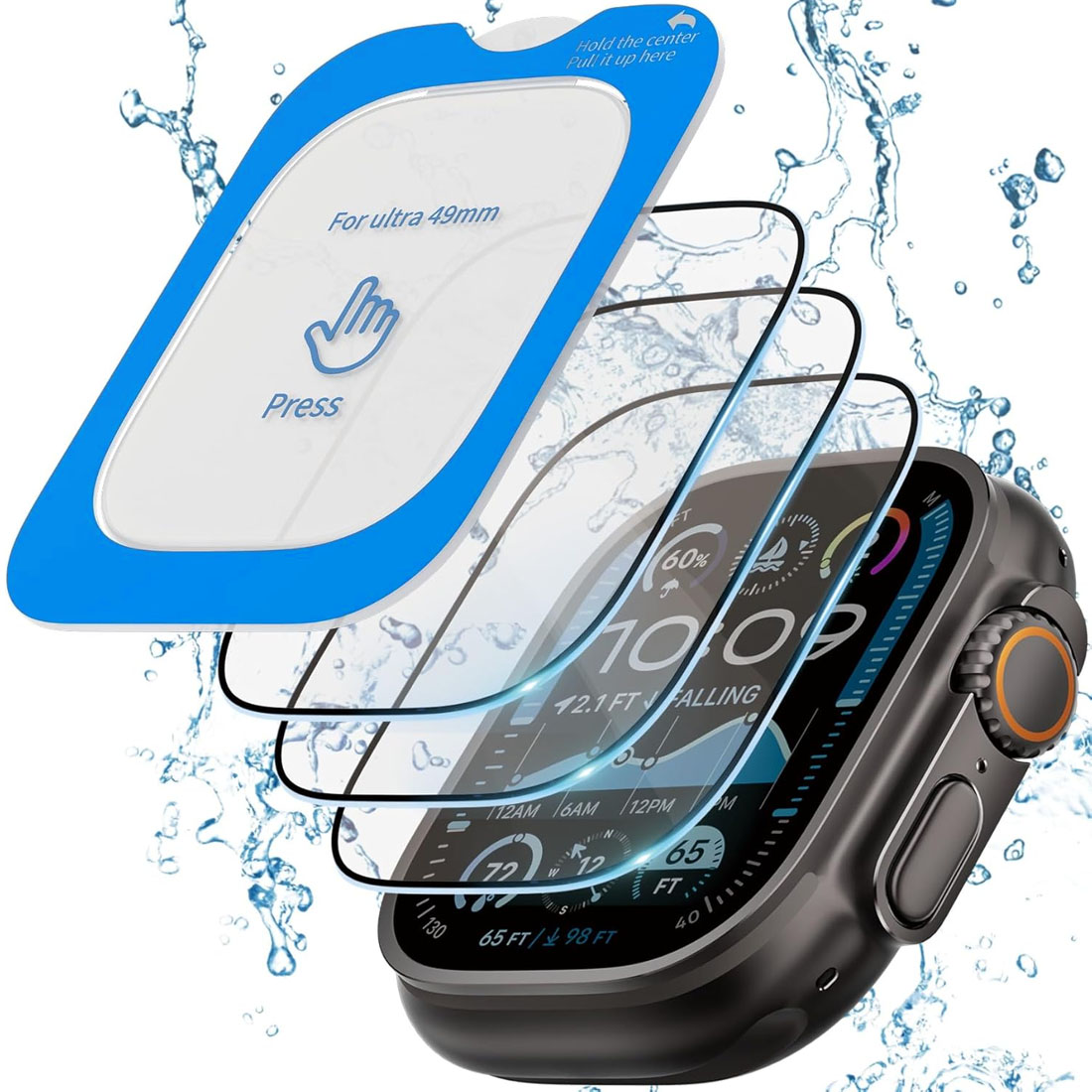 Tempered Glass Film Quick Past - Smartwatch Screen Film avaliação e preço