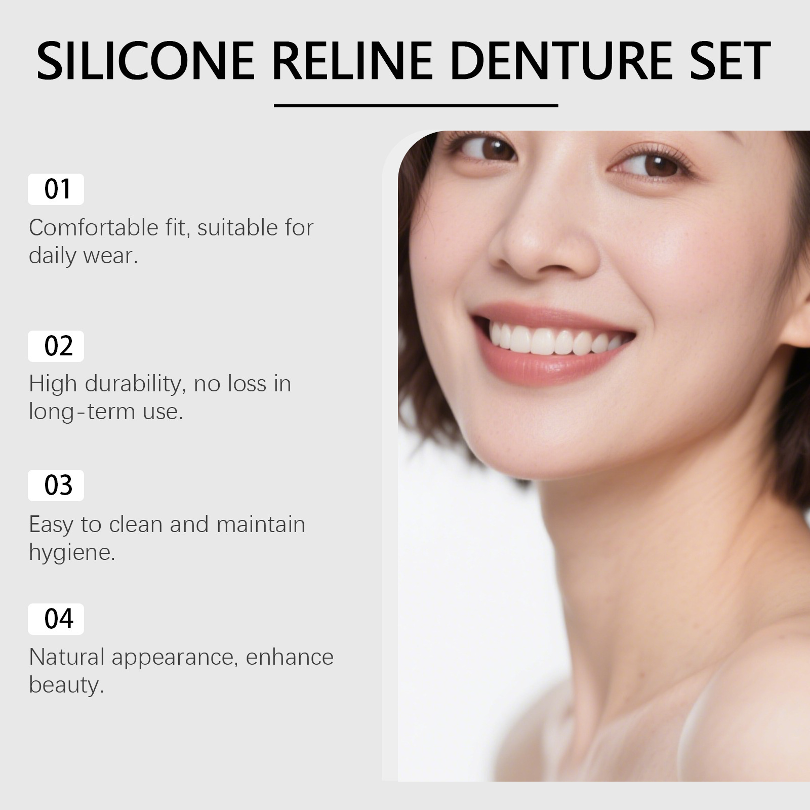 Denture Full Set Over Gums Kit - Full Cover Adhesive avaliação e preço