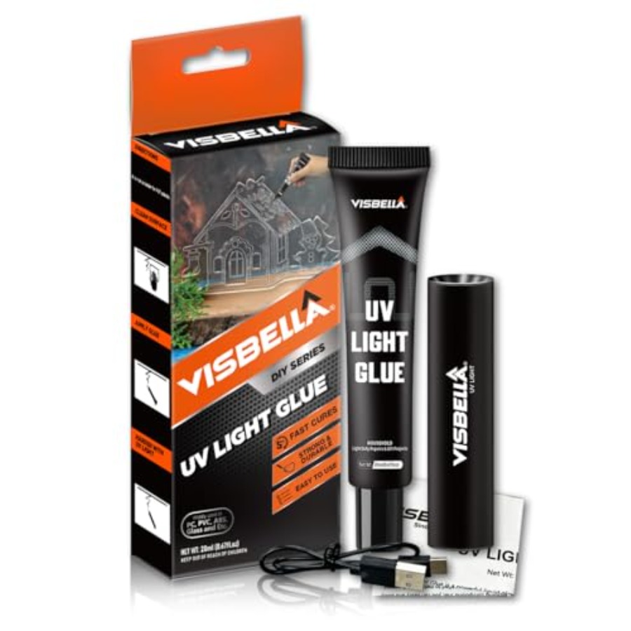 UV Light Glue Resin Kit with L - Liquid Uv Glue Kit avaliação e preço
