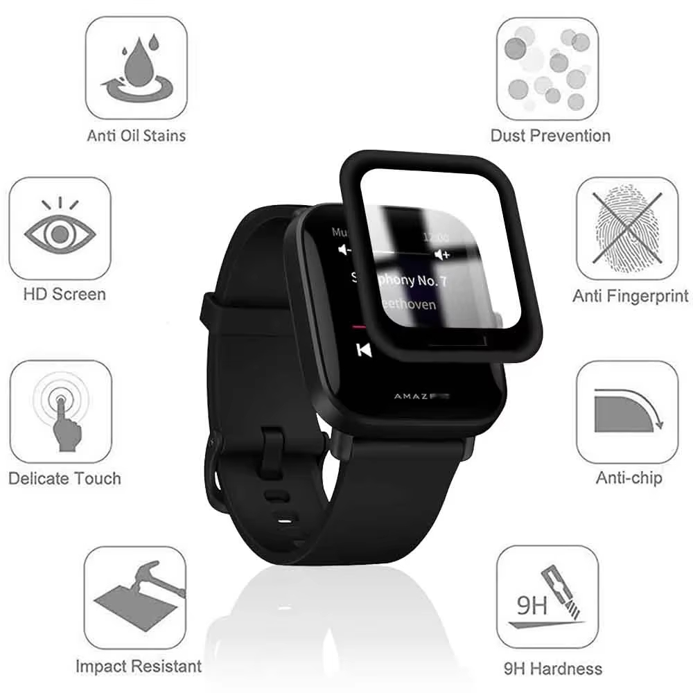 1-6 PCS Screen Protector Film  - Smartwatch Screen Film avaliação e preço