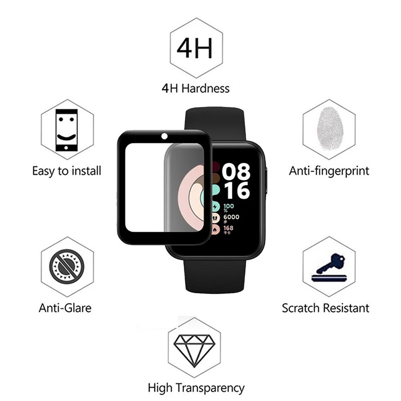 2 Pcs Tempered Glass for Redmi - Smartwatch Screen Film avaliação e preço