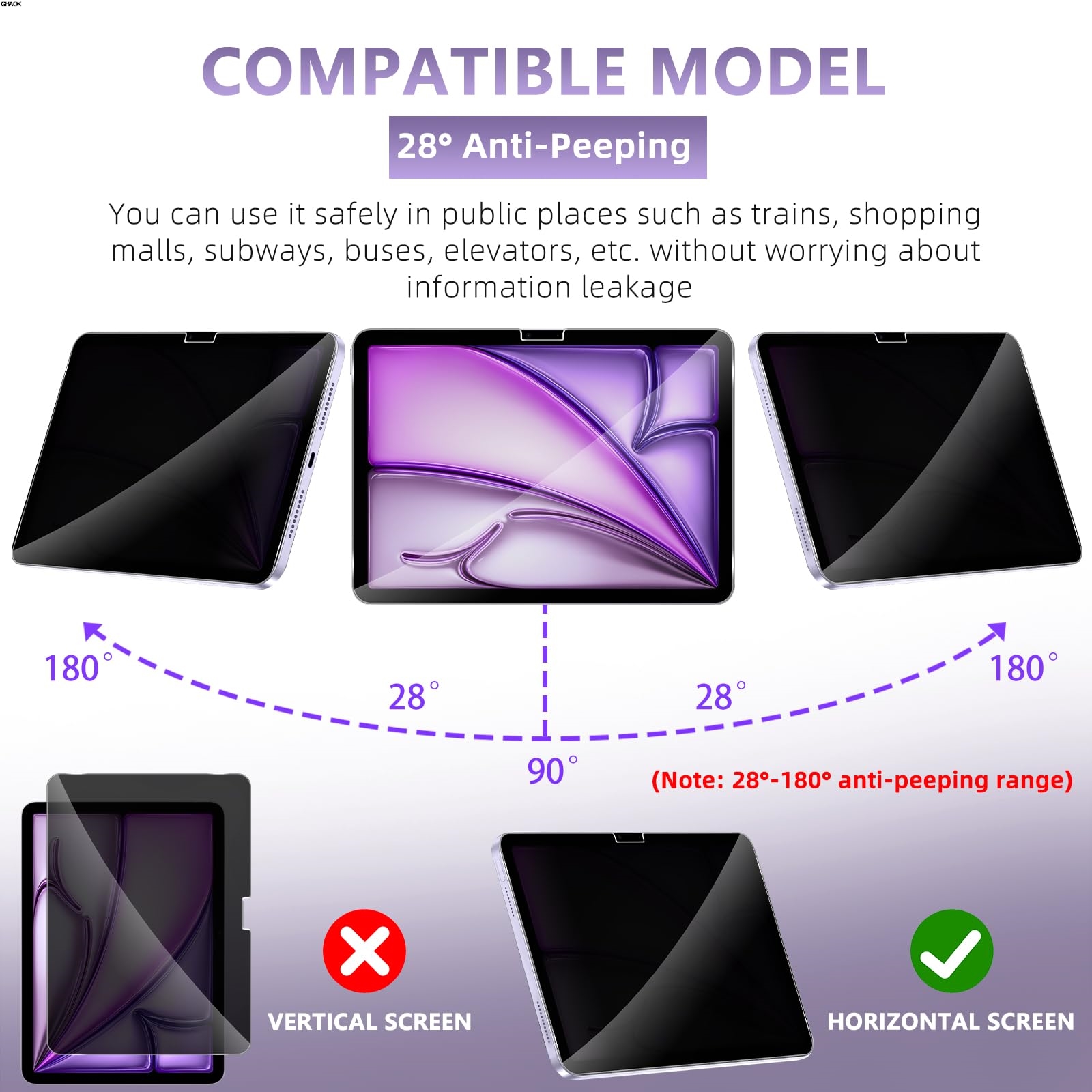 2 Way Privacy Anti-Spy Screen  - Matte Anti Glare Screen avaliação e preço